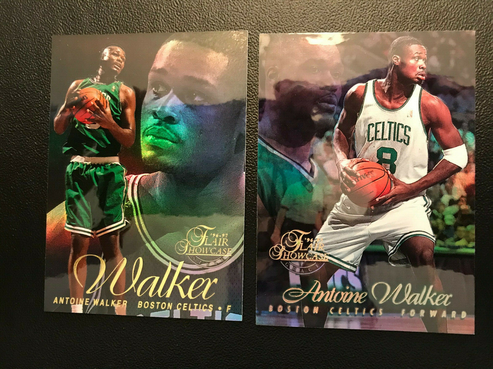 LOTTO (2) ANTOINE WALKER 1996 97 Flair Vetrina Legacy Fila 1 + 2 SEDILI #26 RC ROOKIE