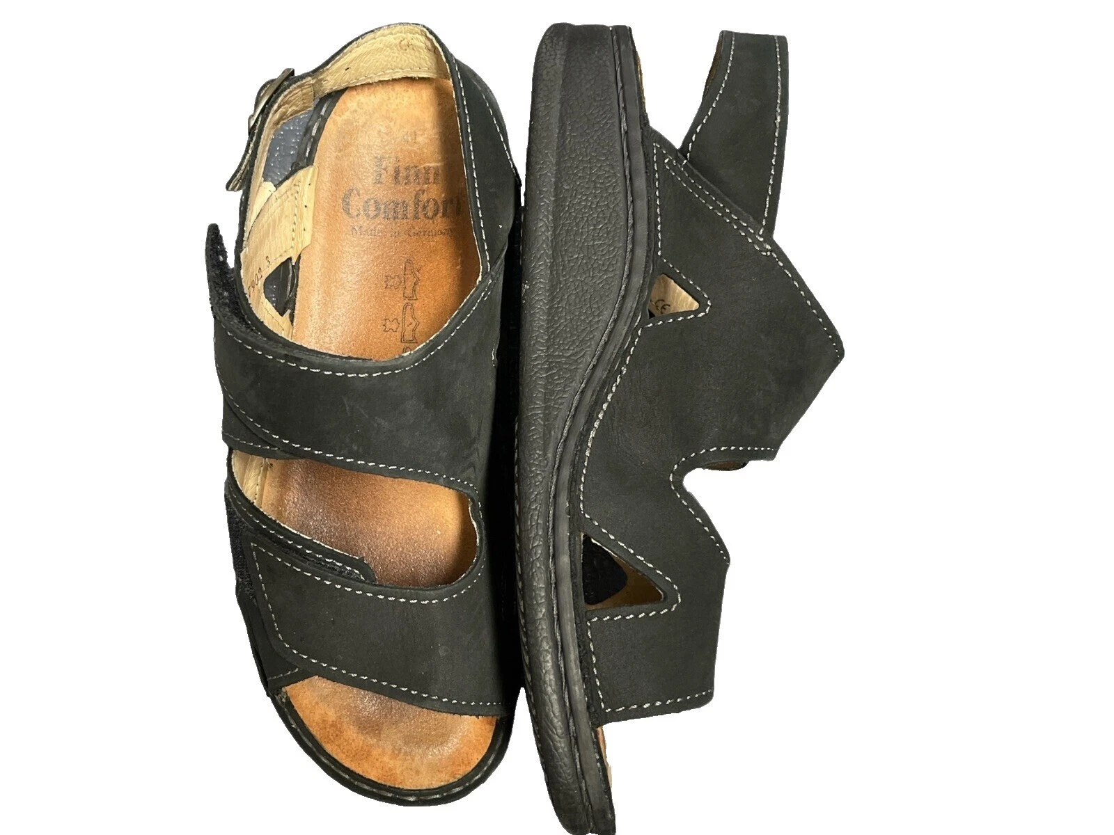 Sandalias cómodas para mujer de gamuza superior finn