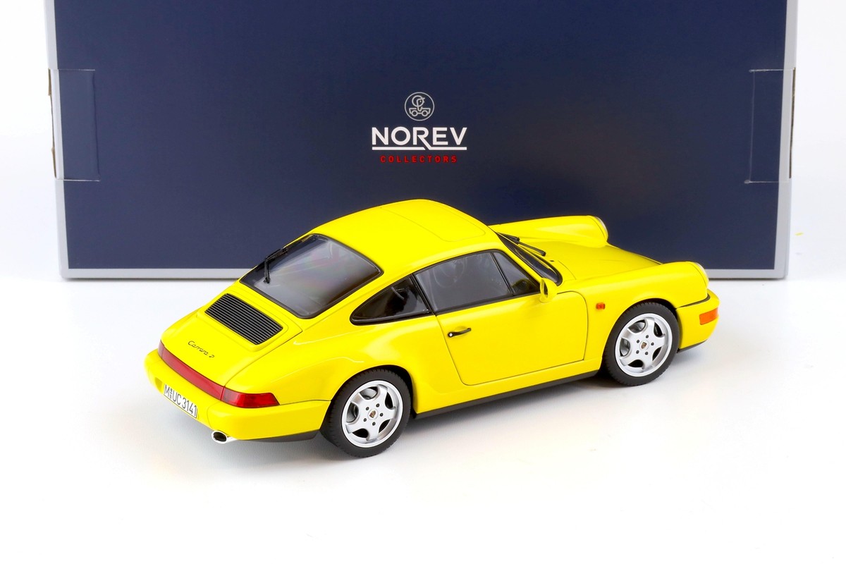 1:18 Norev Porsche 911 (964) Carrera 2 Coupe 1992 yellow | eBay