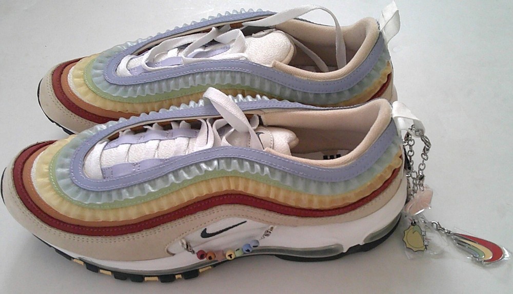 Nike Air Max 97 Be True FD8637-600 Mens Pink Anthracite Sneakers Size 10 New