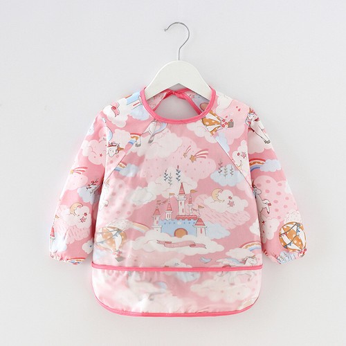Large size Waterproof Feeding Art Apron Bib Smock Boys Girls Baby Toddler Kids - Picture 9 of 14