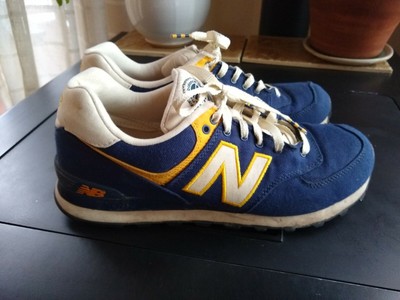 blue and yellow new balance 574