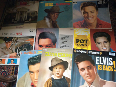 Elvis Presley [9 LP Vinyl] Flaming Star Date With Country is Back Pot Luck Fans