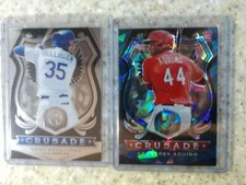 Aristides Aquino 2020 Chronicles Crusade Blue Ice RC #/99 & Cody Bellinger