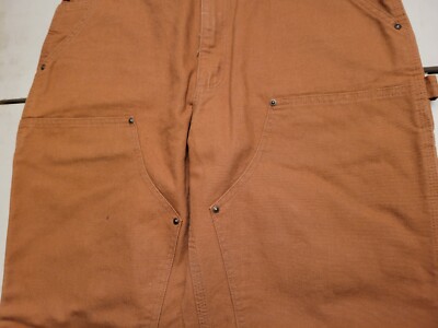 Carhartt Double Knee Pants 36x30 Brown Utility Work Y2K B136 BRN