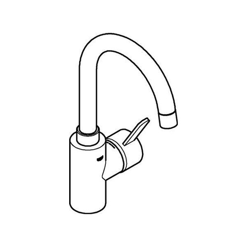 GROHE EH-WT-Batterie Eurosmart C 23933_1 L-Size Push-open Ablaufgarnitur chrom - Bild 2 von 3