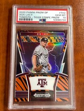 2020 Prizm Draft Picks Thunderstruck Prizm Tiger Stripes #2 Asa Lacy /99 PSA 10