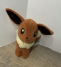 Vintage Pokemon Eevee Creatures Game Plush Nintendo 1998 Hasbro 5" Tall Plush