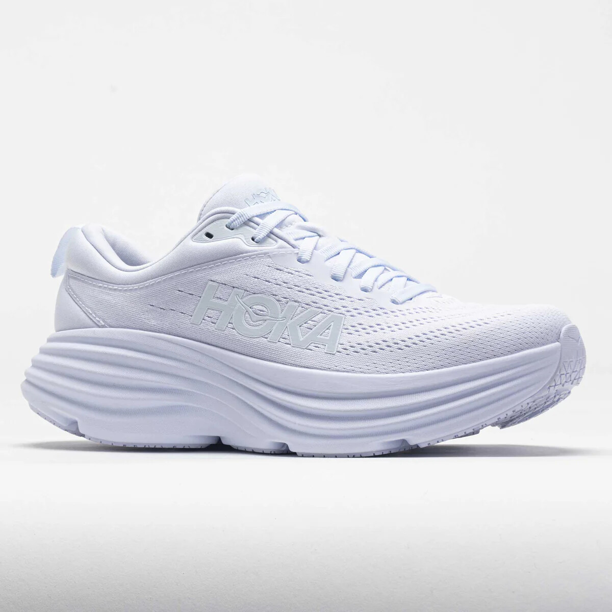 New Hoka One Men's Bondi 8 White Comfort Shoes | eBay