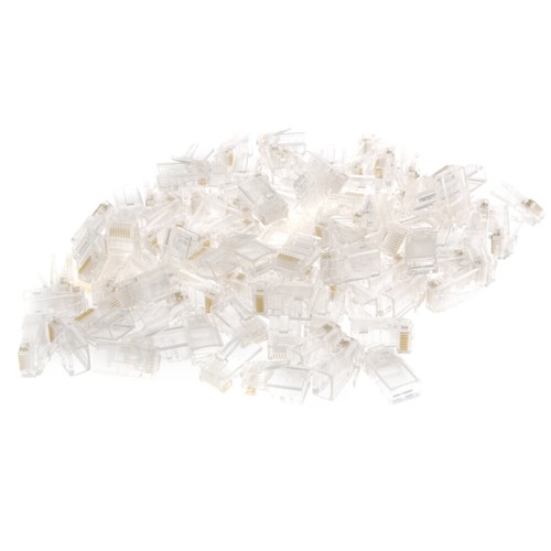 100pcs Cat5e Network Cable LAN Crimp Connectors Ends Plugs Set - Afbeelding 6 van 7