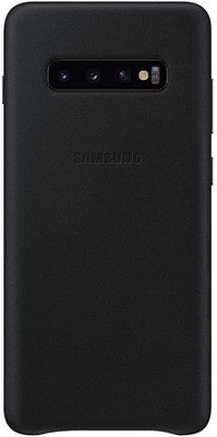 Original / Offizielle Samsung Galaxy S10+ Plus Schutzhülle Leder Case - Schwarz 