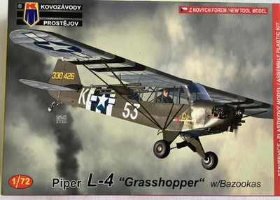  KP KPM 0190 1:72 Piper _-4 ''Grasshopper'' + Extras  (GU426-9K2/7/1)