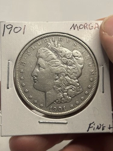 1901 Morgan Silver Dollar - Looks Fine/VF! Better Date! Low Mintage Piece***