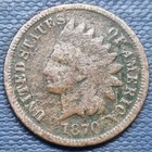 1870 Indian Head Cent 1c Circulated #102083