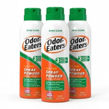 3 Pack Odor-Eaters Foot Spray Powder Maximum Strength 4 Oz ( 113 g ) Each