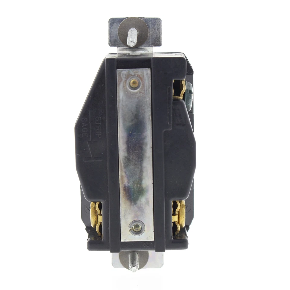 Arrow Hart Black Single Industrial Locking Receptacle 20A 600V NEMA 9-20 CWL920R - Image 3 of 4