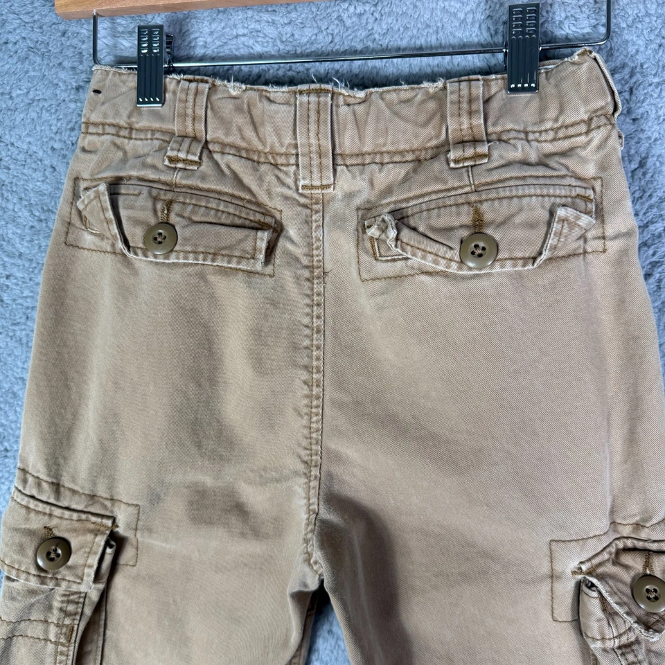 Vintage Abercrombie Fitch Y2K Cargo Paratrooper Pants Baggy Youth Size 8 - Image 4 of 4