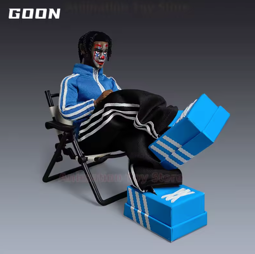 Cactus Jack Travis Scott Clown Rapper 1/6 12 in Action Figure Hypebeast Outfit - Foto 3 di 7