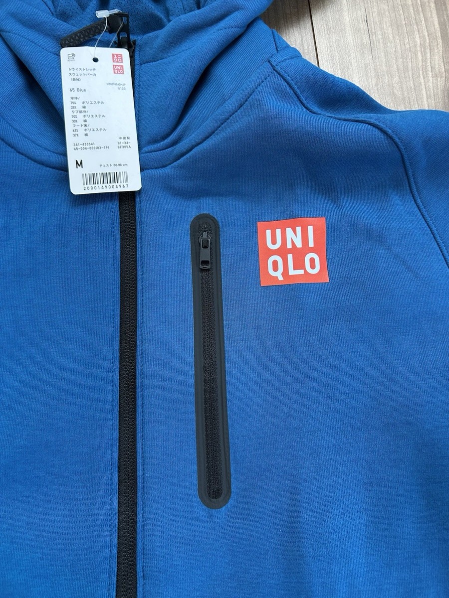 Rare! Uniqlo Hoodie Jacket size:S (JPN M) Nishikori #Federer Blue