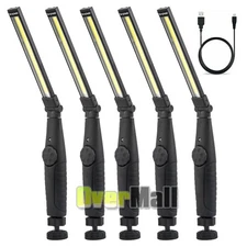 Rechargeable LED COB Work Light Mechanic Flashlight Lamp Magnetic Base Bright