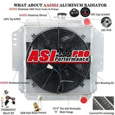 2 Row Radiator+ Shroud Fan For 81-96 92 Suzuki Sierra Jimny Hardtop SJ410 SJ413