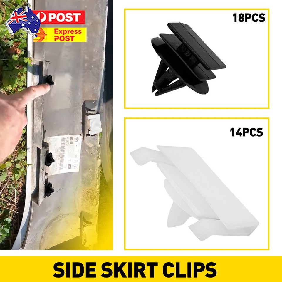 100 Pcs Car Fender Skirt Clips - Plastic Retainer Rivets For Chrysler, Dodge, Ford, Jeep & Ram Models