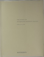 THE ESTATE OF JACQUELINE KENNEDY ONASSIS: APRIL 23 - 26, By Sotheby's EXCELLENT