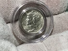 1941 MERCURY DIME AU/UNC  in AIRTIGHT