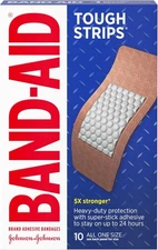 Band-Aid Brand Tough Strips Adhesive Bandages for Wound Care, Durable Protection