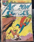 Vintage Rare Collectible ACTION COMICS  #38 1941 Early Superman Comic