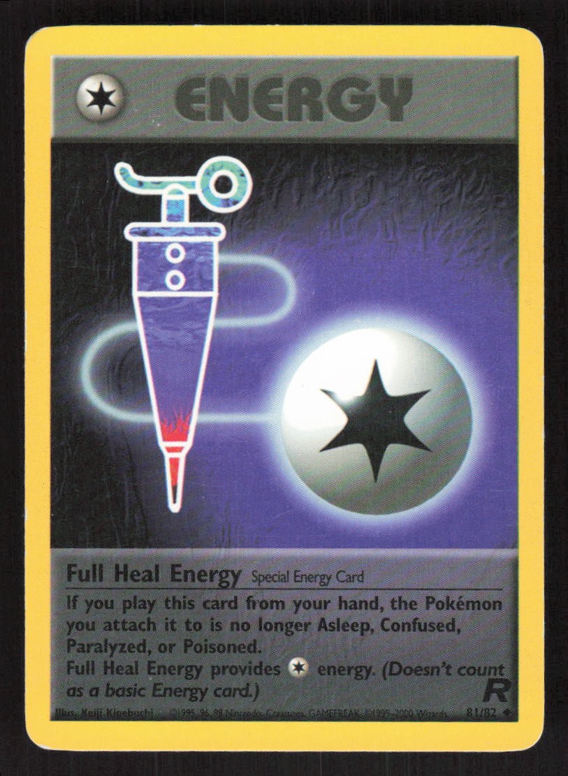 Pokemon TCG Team Rocket Full Heal Energy #81/82