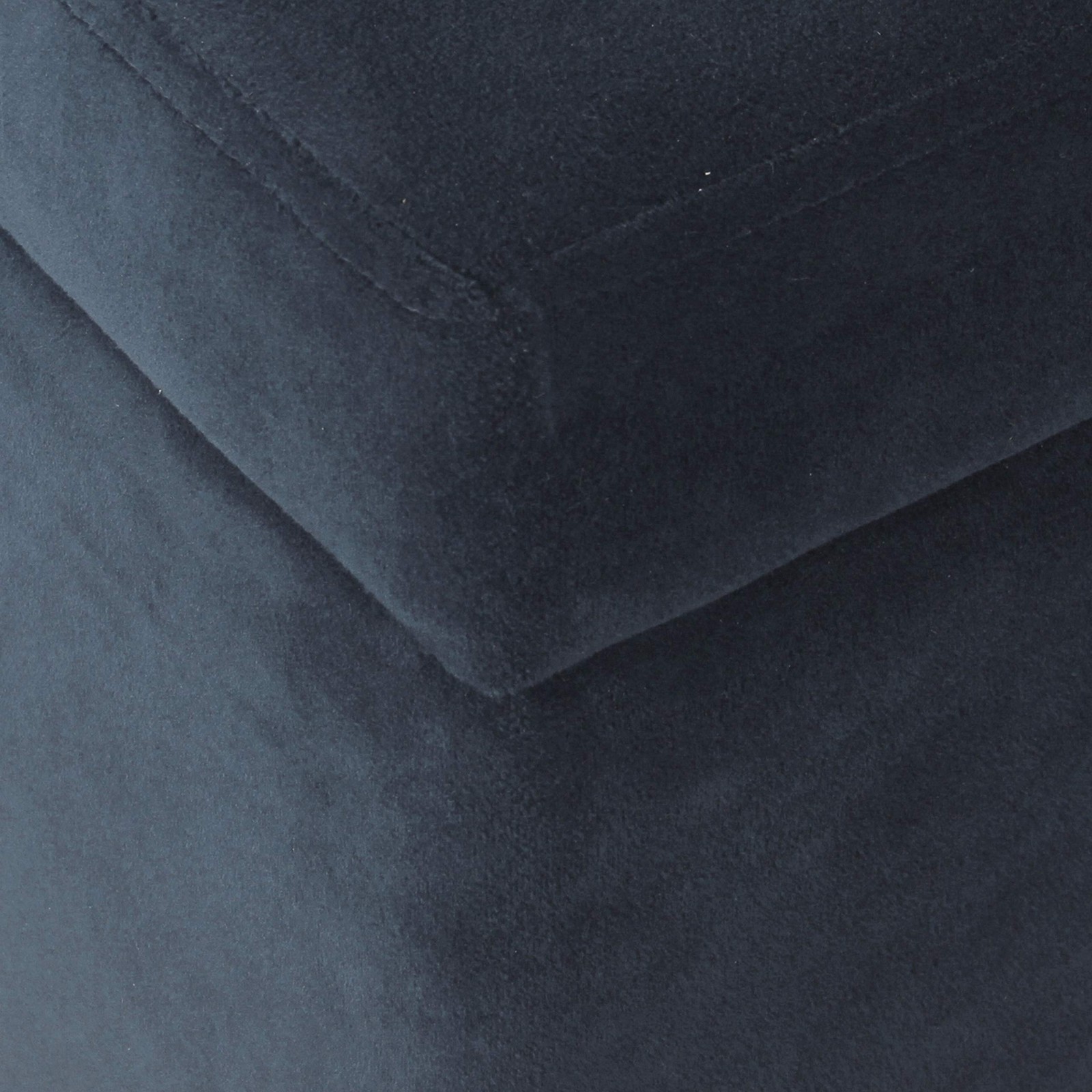 Large Upholstered Rectangular Storage Ottoman Bench with Hinged Lid, Navy