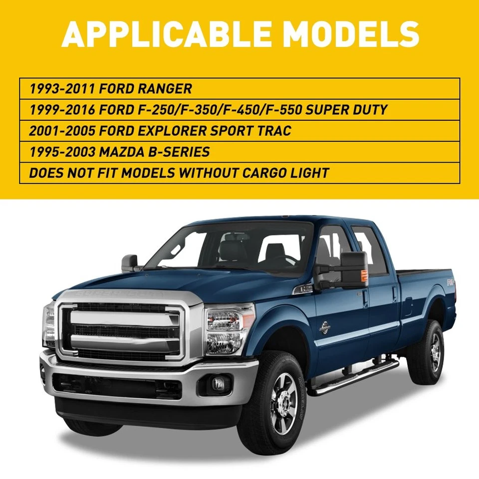 For Ford F250 F350 F450 99-16 Mazda B-Serie 95-03 Smoke LED 3rd Brake Stop Light Foto 2 de 4