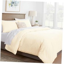 /California Duvet Cover, 600 Thread Count Sateen 3Pc Egyptian King 04. Ivory