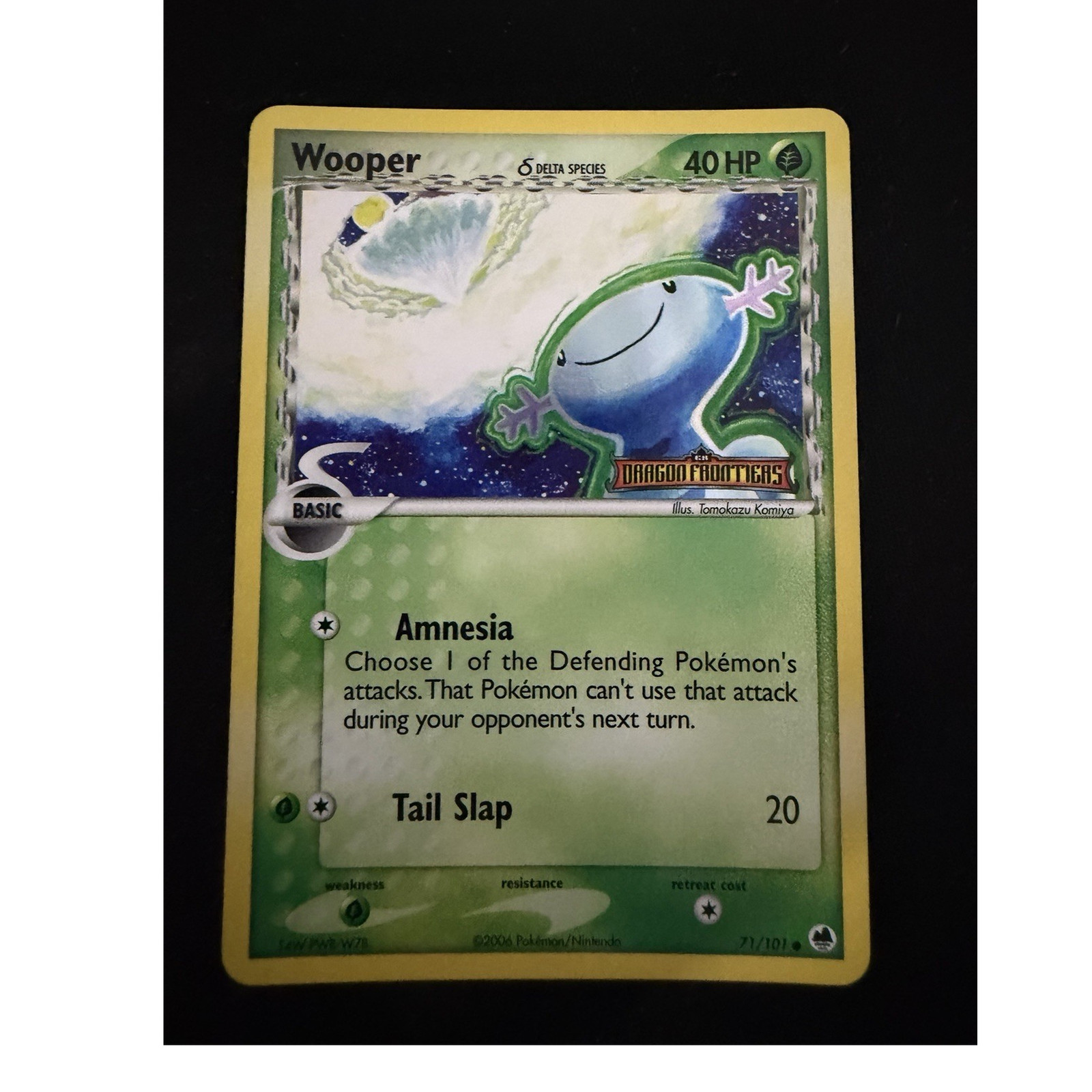 Pokemon Wooper Dragon Frontiers Reverse Holo #71/101 STAMPED