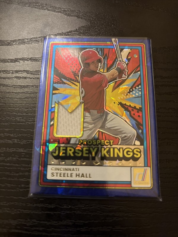 2026 Donruss Steele Hall White Patch Jersey Kings Cincinnati Reds !