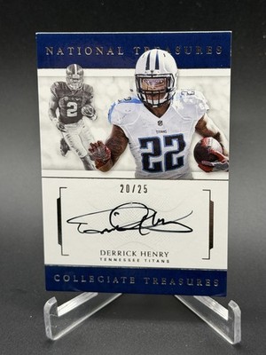 2016 Panini National Treasures #4 Derrick Henry Rookie RC Collegiate Auto /25