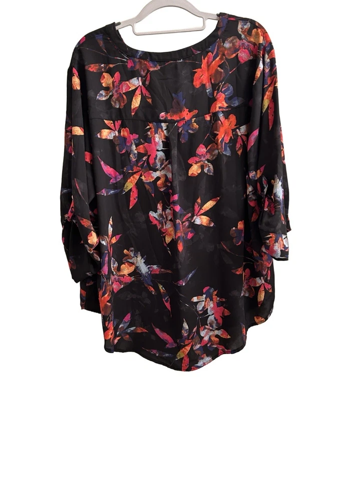 Cárdigan para mujer Susan Graver azul marino frente abierto tejido líquido talla 2X carrera Foto 3 de 4