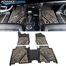 Fits 21-26 Ford Bronco 3d Floor Mats 4dr Carpet Liners Black W Camouflage Tpe