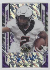 2021 Leaf Metal Draft Portrait Purple Marble 27/30 Tylan Wallace Auto 0pm3