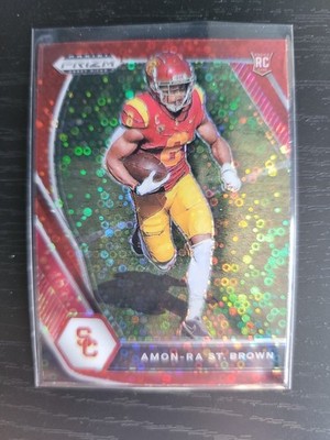 Amon-Ra St. Brown - 2021 Panini Prizm Draft Picks Red Circles Rookie Card!