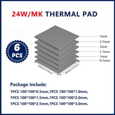   6PCS  Thermal Pad Heatsink Cooling Silicone Pad for Laptop Heatsink Cooler Pad