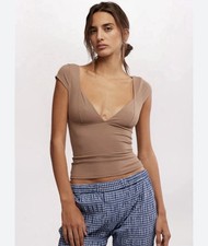 Intimately Free People Duo Corset Cami Size M In Chocolate