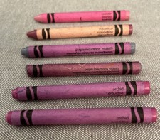 Crayola Crayons Retired Discontinued Colors Lot Of 6 Shades Of Purple