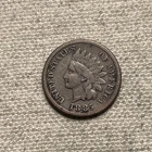 1885 Indian Head One Cent Penny- VG/Fine Details, Partial LIBERTY, Brown ZM