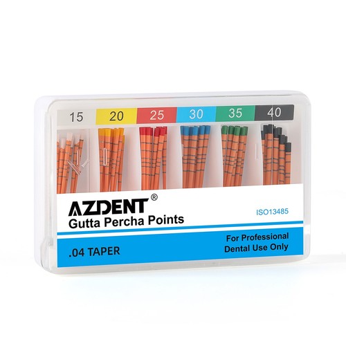 60pcs Dental Endo Gutta Percha Points With Scale Taper 0.04 15-40# Endodontics - Picture 3 of 13