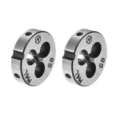 M4 Metric Left Hand Round Dies Machine Thread Threading Die 20mm OD Tool 2pcs
