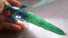 Video Certified Green Natural A Jade jadeite pendant Dragon Sword 龙刀 118755 TS