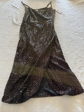 NANETTE LEPORE COPPER SEQUIN BALL GOWN DRESSY NWT 6 MSRP $198.00