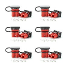 6Pcs 6-14 Gauge Battery Quick Connect Disconnect 50A Wire Connector Plug Kit